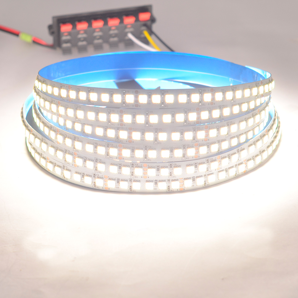 Single Row DC24V 5050SMD 600LEDs 2in1 Flexible LED Strip Light - Color Temperature Pure White+Warm White Single Row DC24V 5050SMD 600LEDs 2in1 Flexible LED Strip Light - Color Temperature Pure White+Warm White